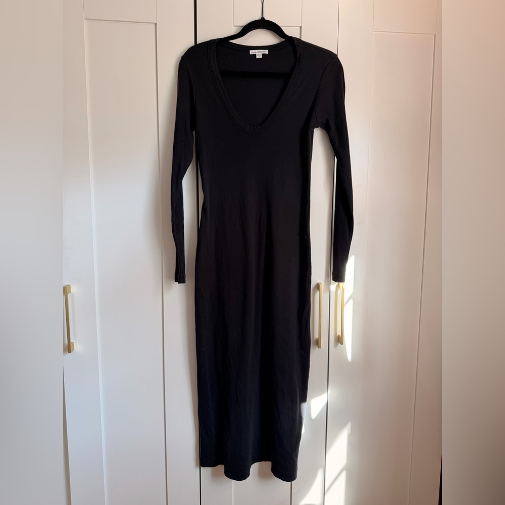 James Perse Fitted Ribbed Maxi 100% Cotton